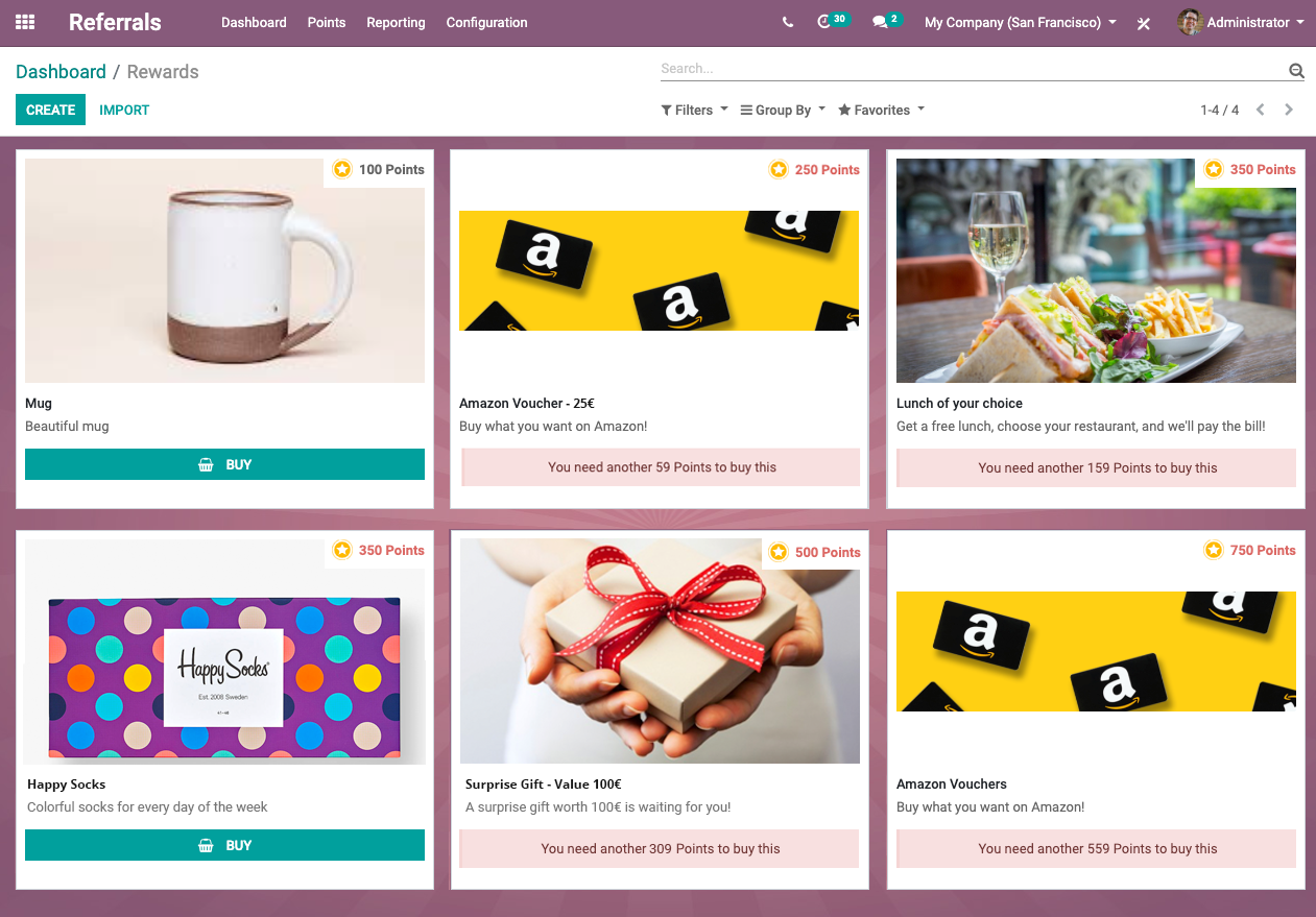 Giao diện cửa hàng Odoo Giới thiệu